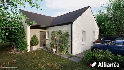 Projet de construction d'une maison neuve de 77.93 m² avec terrain à SAINTE-ANNE-SUR-BRIVET (44)