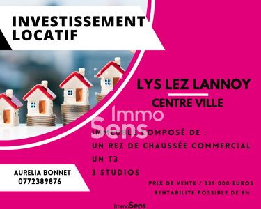 Immeuble Vente Lys-lez-Lannoy  224m² 339000€