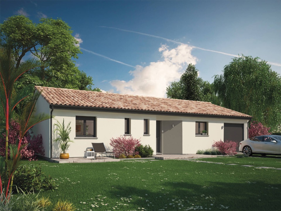 Terrain + maison 65 m²