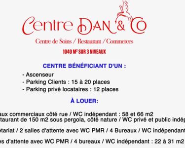 Centre Dan'&Co : Commerces / Bureaux / Restaurant au Bourg de Trinité