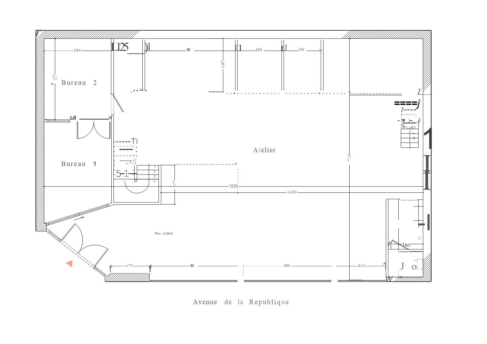 Local Commercial COURBEVOIE 97 m2 à louer à COURBEVOIE (92400)