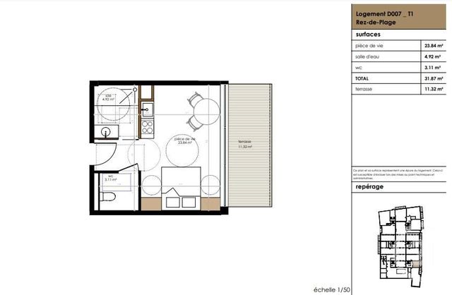Appartement 1 pièce 67 m²
