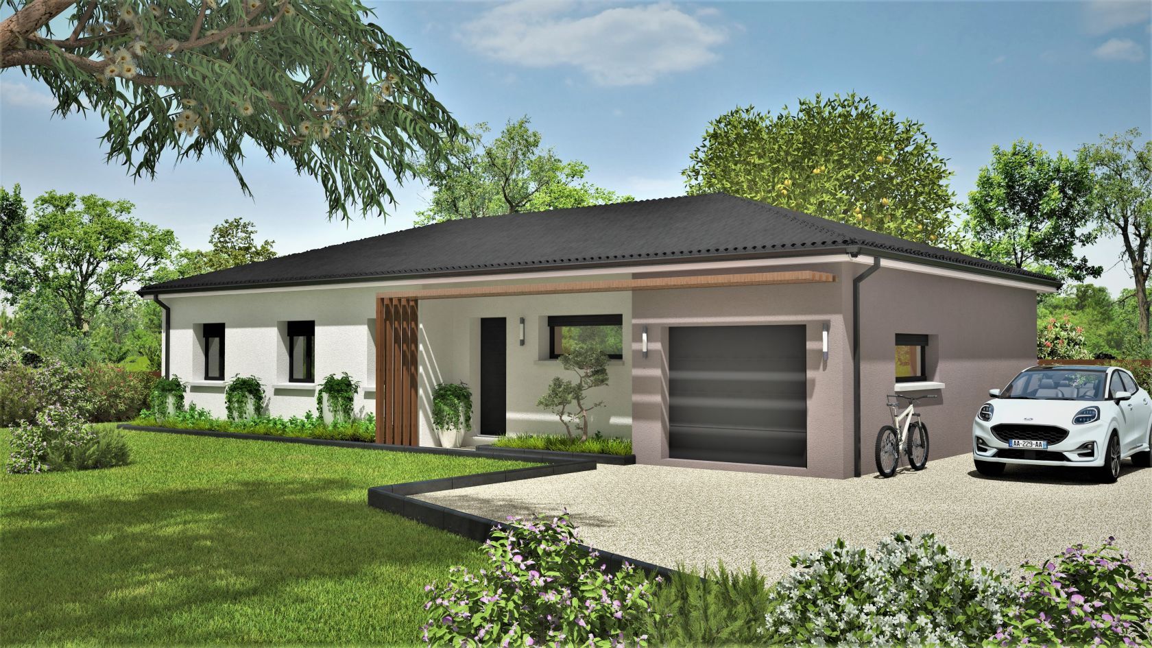 Terrain + maison 109 m² 