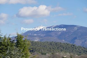 Terrain de 2850m2 / vue Mt Ventoux