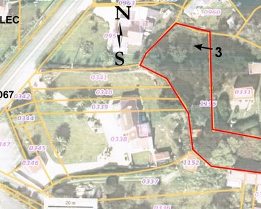Rare terrain 1600 m2 à Pleumeur-Bodou-près Tregastel/Landrellec 