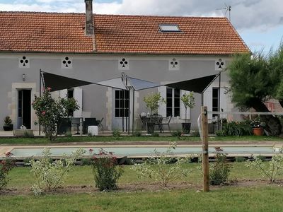 Maison de campagne avec grange et piscine située entre Ste-Foy-l