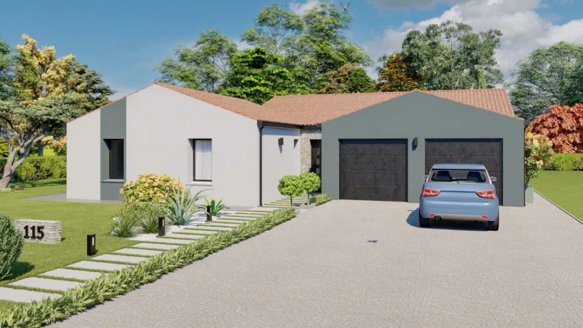 Terrain + maison 136 m²