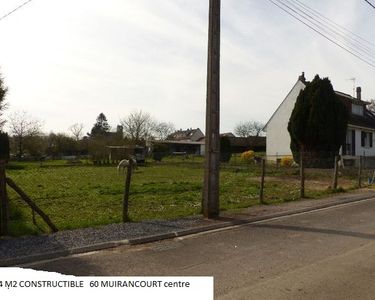 26.900 Oise Muirancourt 60640 Terrain 694 m2 Constructible 