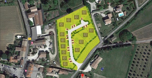 Terrain constructible 262 m² - Chamaret