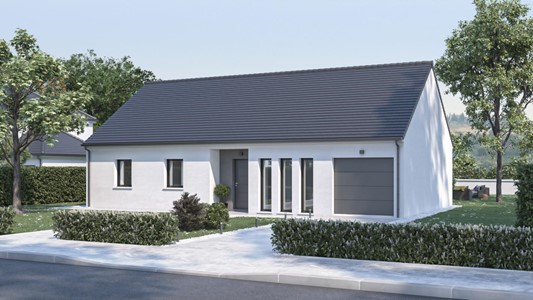 maison de plain-pied de 100 m²