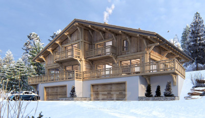 Combloux. Centre Ville. Chalet VEFA. 5ch. Vues Mont Blanc