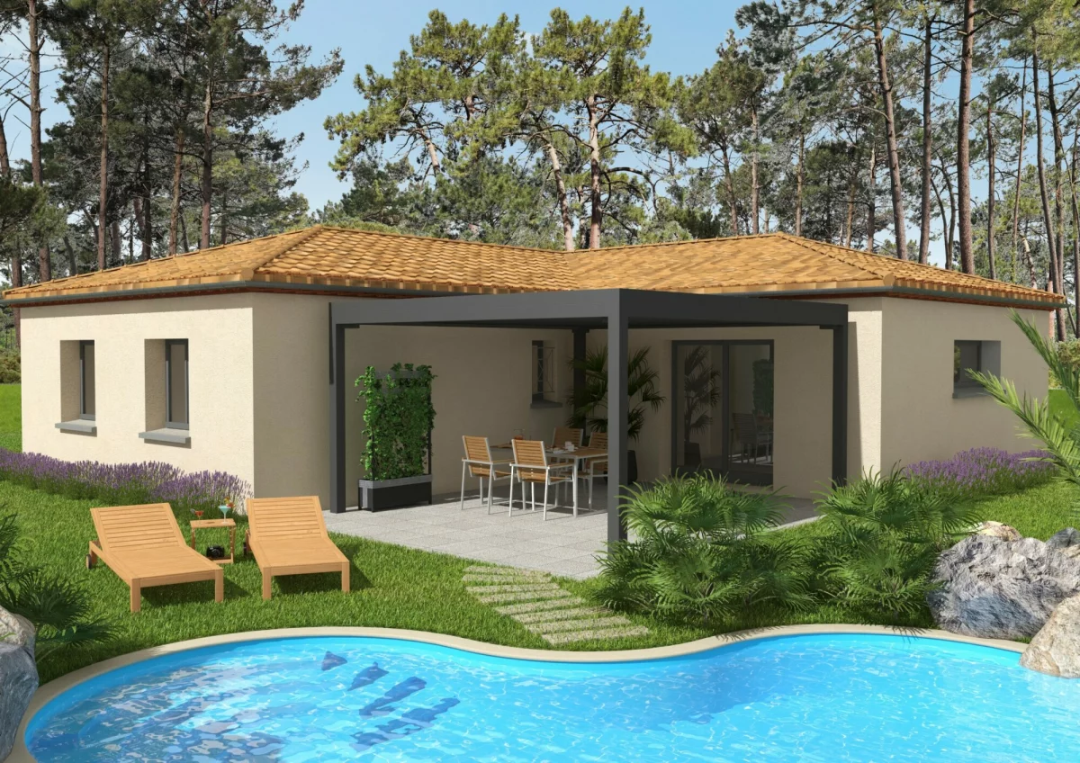 Terrain + maison 90 m²