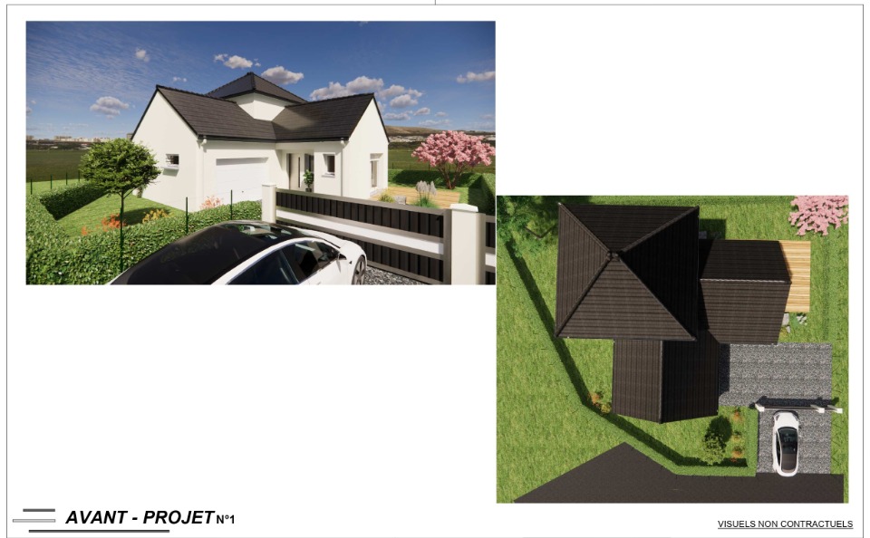 Terrain + maison 105 m² 