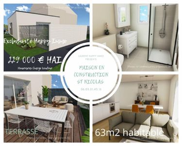 Maison 3 pièces 63 m²