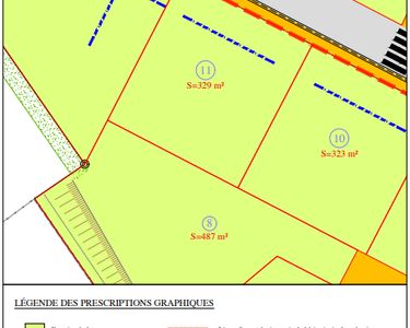 Parcelle constructible 329 m² en ville, lotissement HAMEAU MORILLON, ts services à proximité