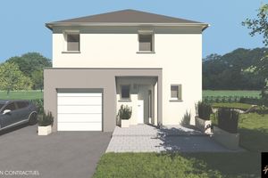 Projet de construction d'une maison 85.62 m² avec terrai...