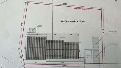 Terrain en individuel 700 m²