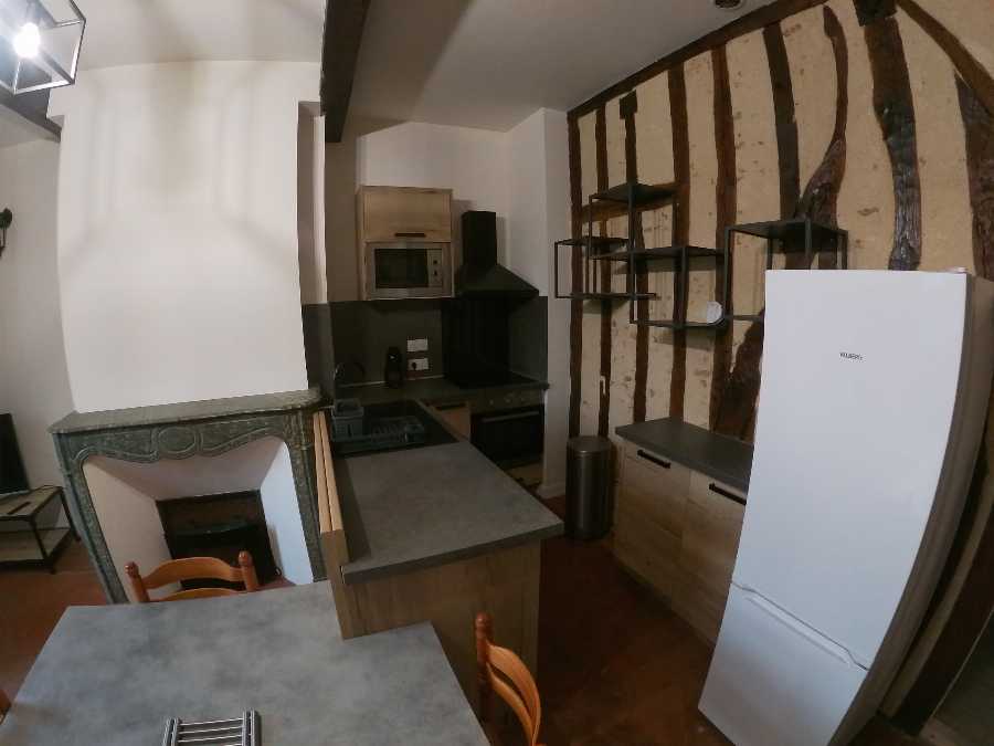 Appartement T3 meublé, 2 chambres, 1er étage