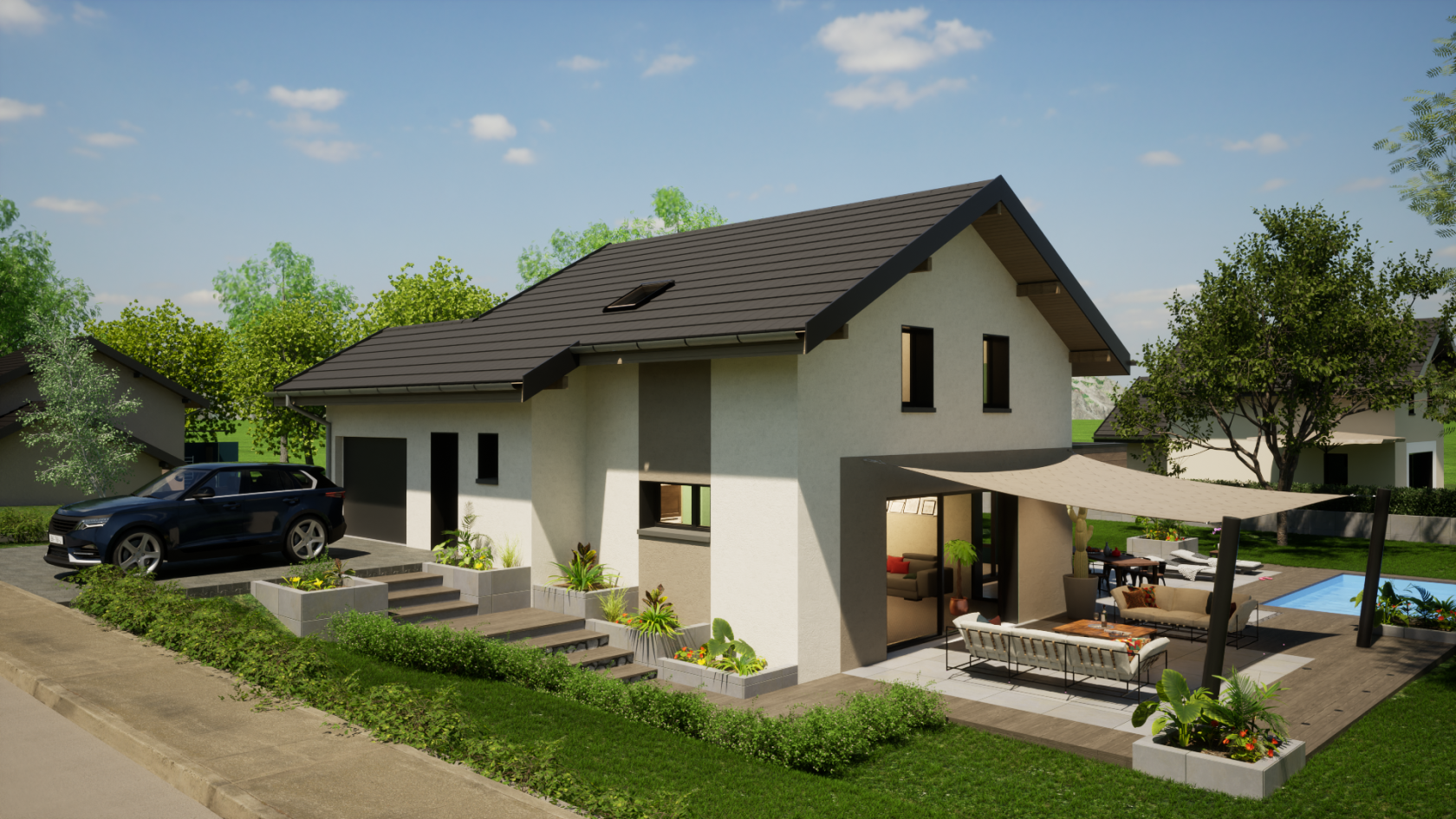 Terrain + maison 102 m²