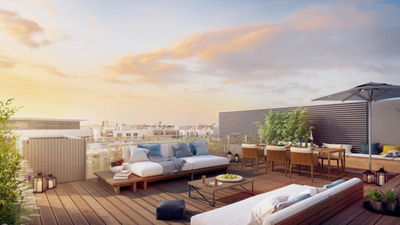 Dpt Paris (75), à vendre PARIS 14EME ARRONDISSEMENT appartement T5 ROOFTOP espace exterieurs 41,20 