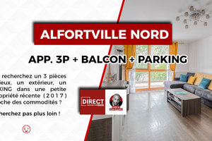 ALFORVILLE NORD - 3P + JARDIN + PARKING - COPROPRIETE 2017