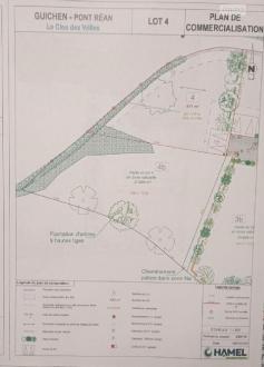 Terrain Vente Guichen  611m² 193300€