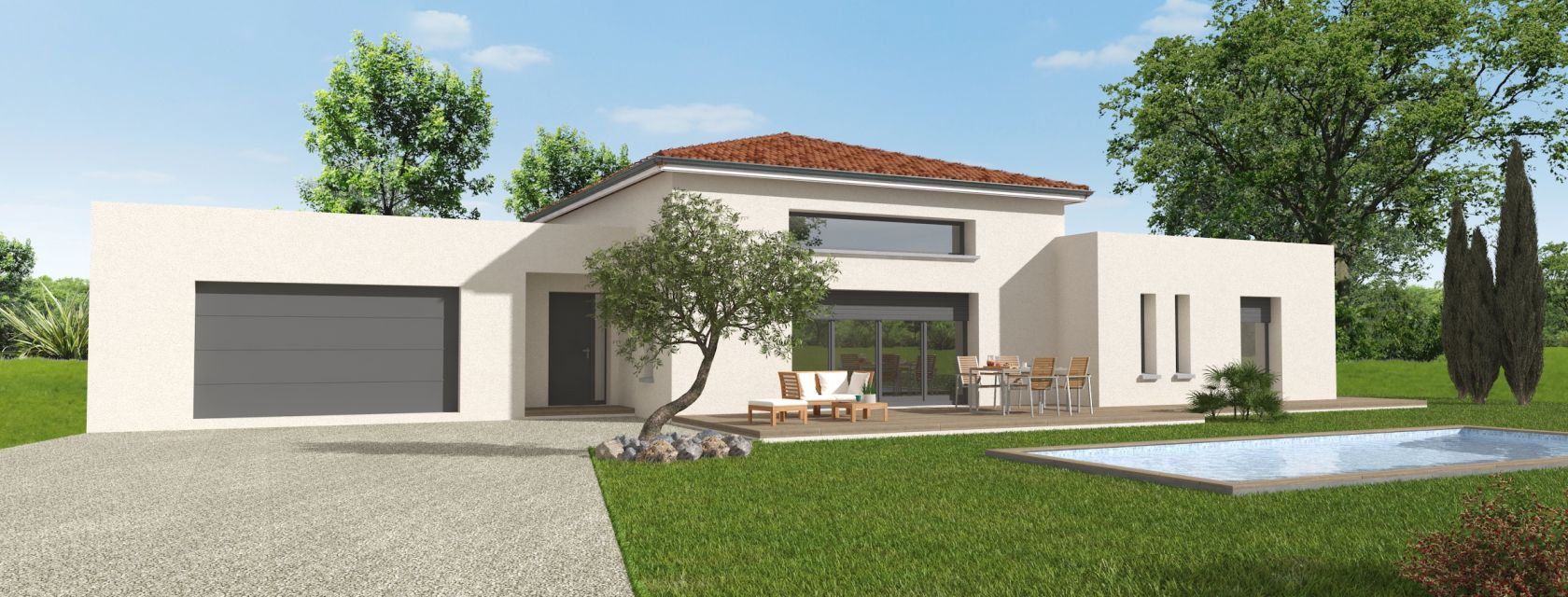 Terrain + maison 132 m²