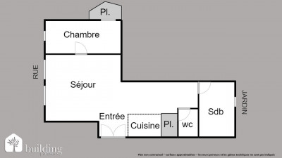 Appartement 2 pièces 54 m²