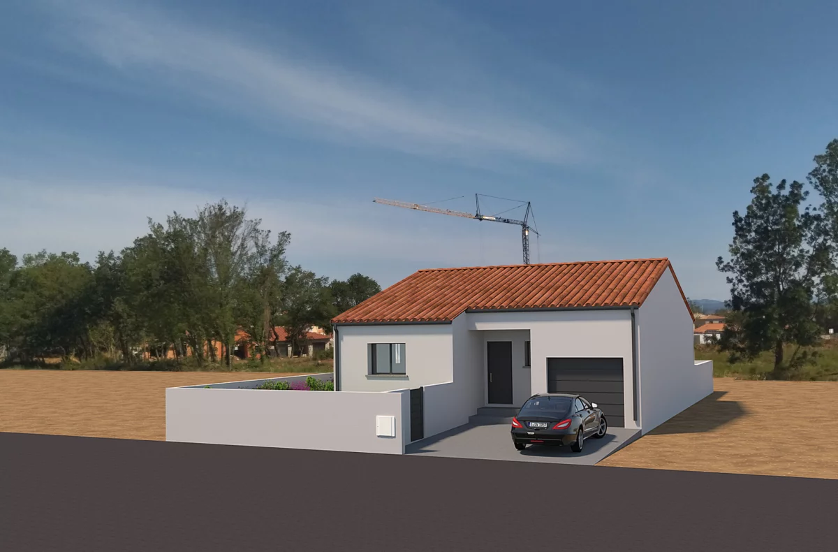 Terrain + maison 90 m²