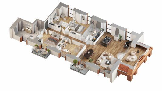 Appartement 5 pièces 177 m²