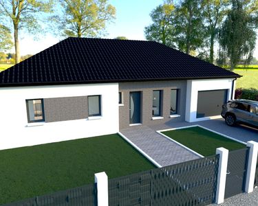 Maison plain pied 90 m² avec garage