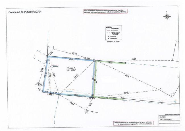 Terrain Vente Ploufragan  644m² 98150€