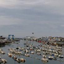 Vue panoramique port de pêche
