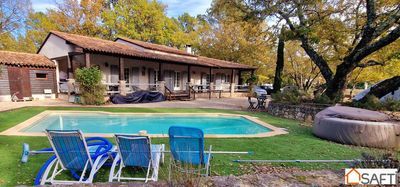 RANCH 182 M2 AVEC PISCINE ET ECURIE A TOURRETTES