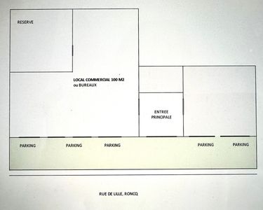 Local commercial ou bureau - 100m2