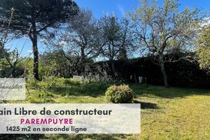 PAREMPUYRE proche CENTRE - Terrain à bâtir 1425 m2 - LIBRE C