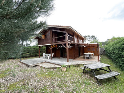 SOULAC SUR MER - PRL - EXCLUSIVITE CHALET BOIS 2 CHAMBRES - Parcelle de 373 M2. 