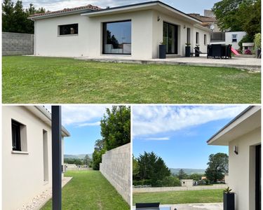 Maison moderne plain pied avec vue