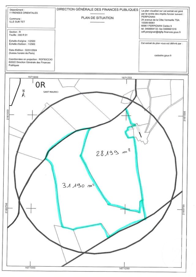 Terrain 59389 m² 