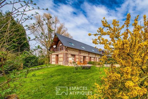 Chaleureuse maison de campagne issue d'une ancienne grange restructurée