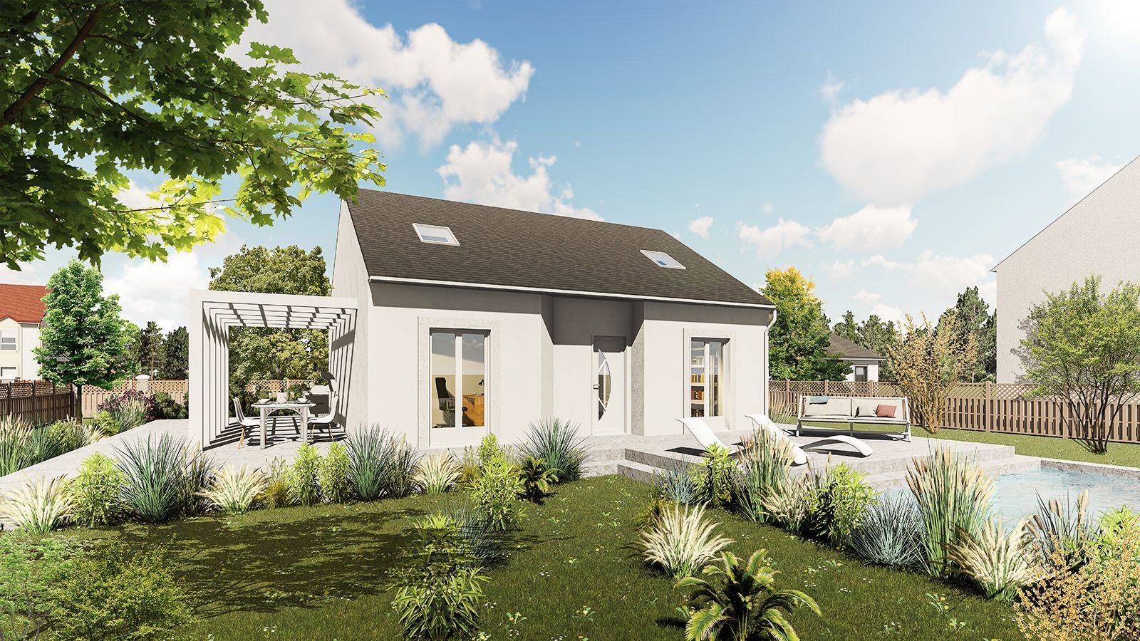 Vente Maison neuve 100 m² à La Croix-en-Brie 244 528 €