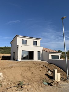 VENDRES - Terrain de 300m² avec maison neuve à étage de 90 m2, Hérault !