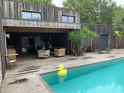 VENDS ANDERNOS LES BAINS VILLA CONTEMPORAINE BOIS