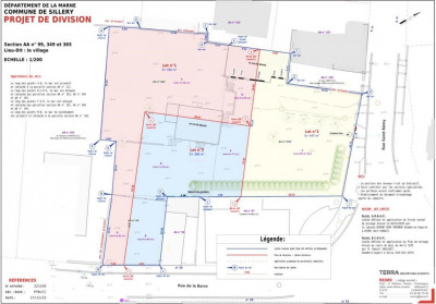 Terrain Vente Reims  586m² 145800€