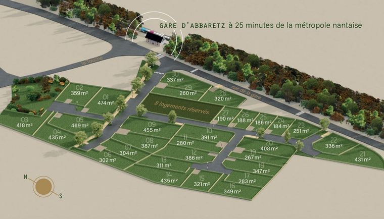 Terrain 283 m²