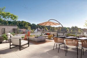 Superbe appartement 5 pièces traversant avec toit terrasse