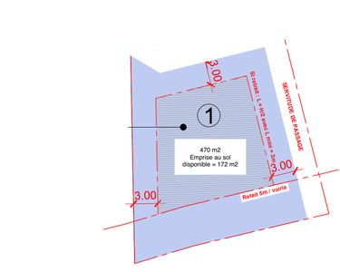 Terrain constructible 470 m2