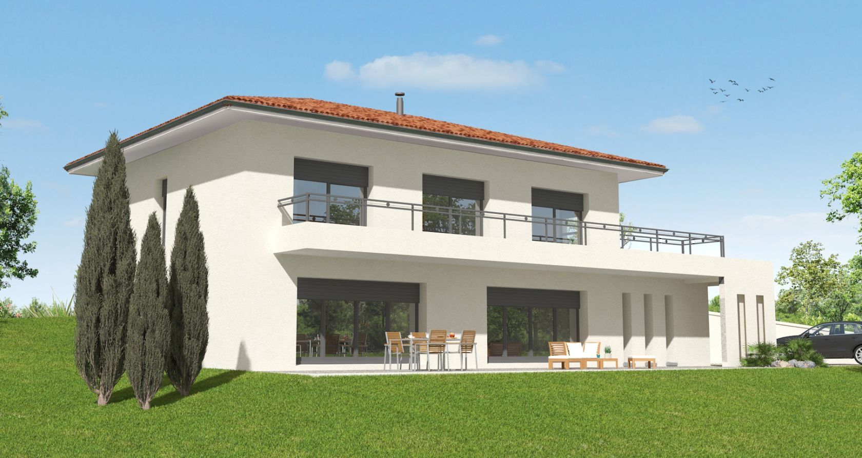 Terrain + maison 166 m²