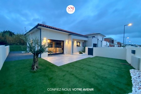 CRUZY - Terrain de 704m² avec maison neuve plain-pied de 105 m2, Hérault !