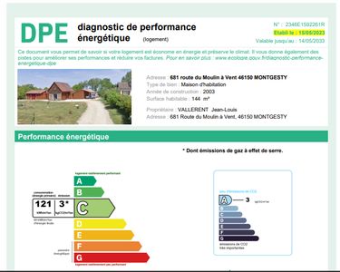 Maison en bois, 5 pièces, 144 m² sur 7200 m²